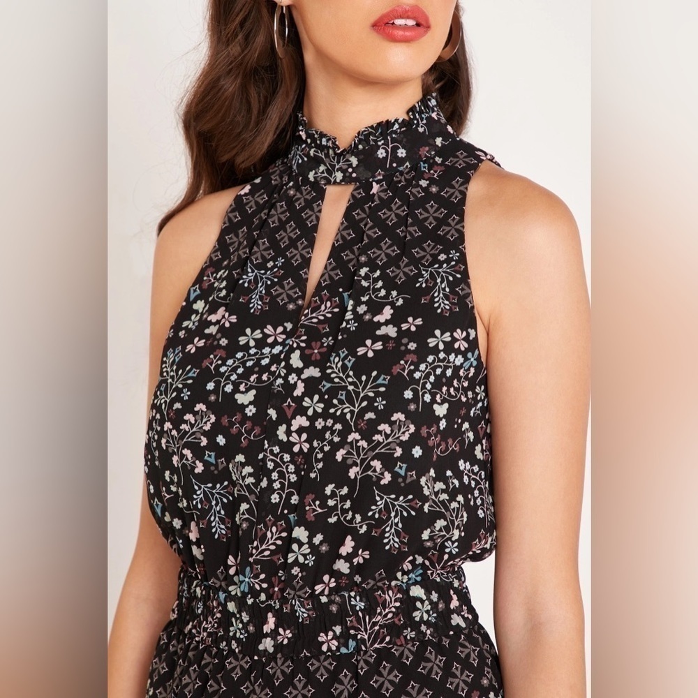 Ted Baker Marcila Hazel Halter Neck Wide Leg Floral Jumpsuit - XS - Picture 5 of 14